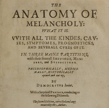 The printed title page of a book